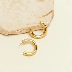 Mignonne Gavigan Wear Mini Hanna Hoops, Gold