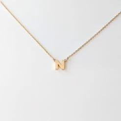 THATCH Initial Necklace Wear