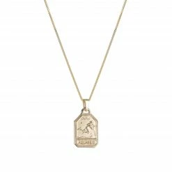 Ariel Gordon Jewelry Zodiac Dog Tag Necklace FINE JEWELRY