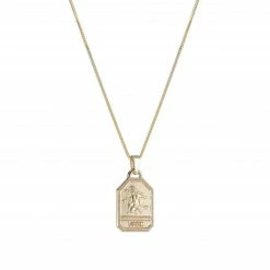 Ariel Gordon Jewelry Zodiac Dog Tag Necklace FINE JEWELRY
