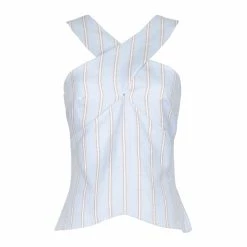 Nina Blanc Wear Sky Tribute Top, Linen