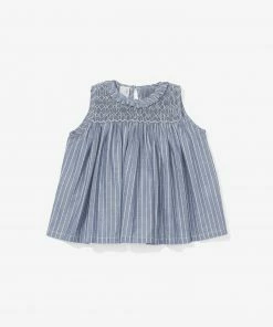 Oso & Me For Kids Nora Baby Dress, Chambray Stripe