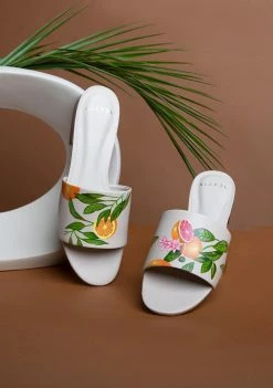 ALEPEL Cara Cara Beige Slide