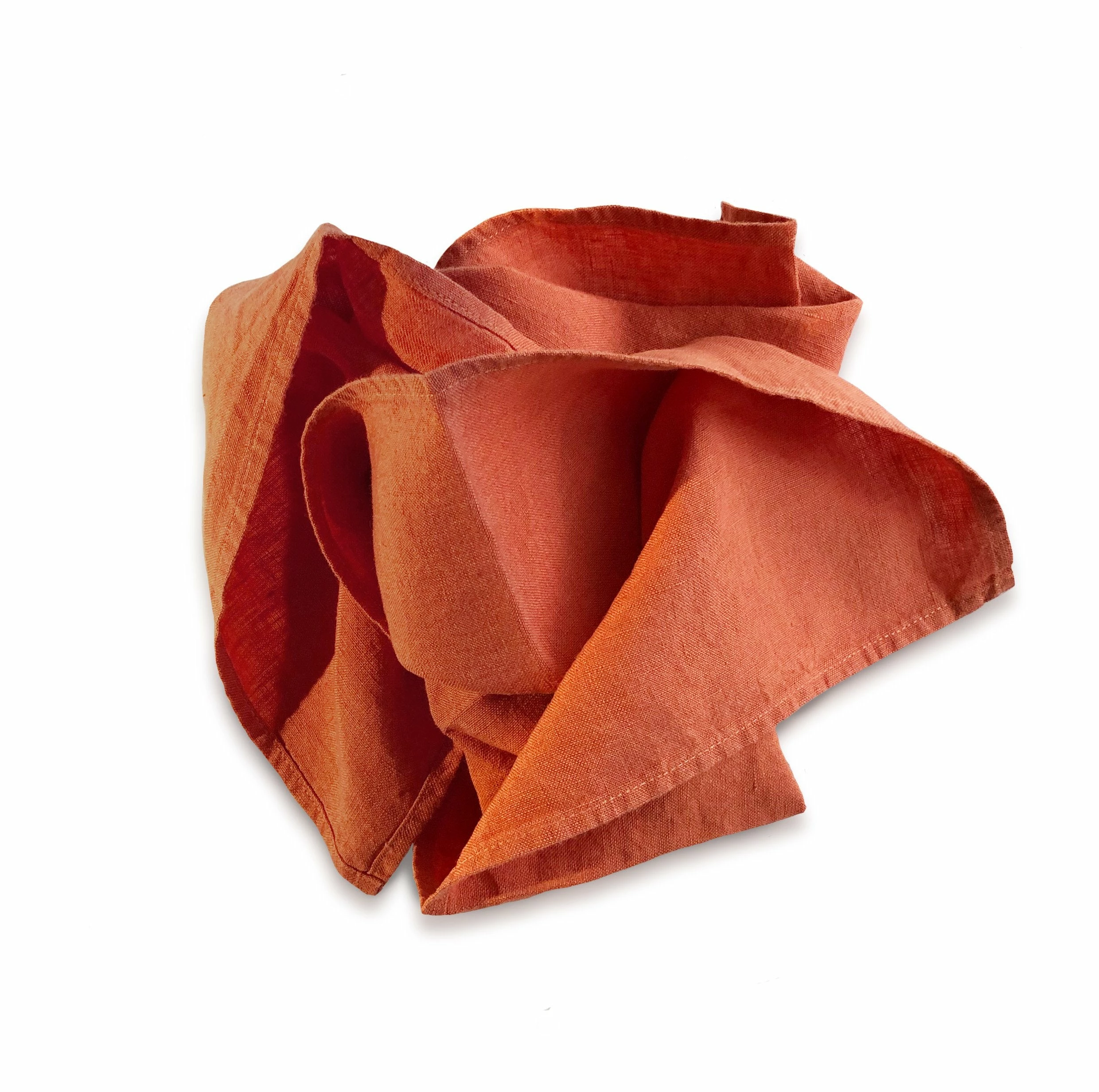 Bertioli By Thyme Orange Rust Linen Napkin 1 Bertioli By Thyme Orange Rust Linen Napkin