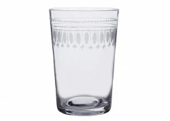 The Vintage List A Set Of Six Crystal Tumblers With Ovals Design Live