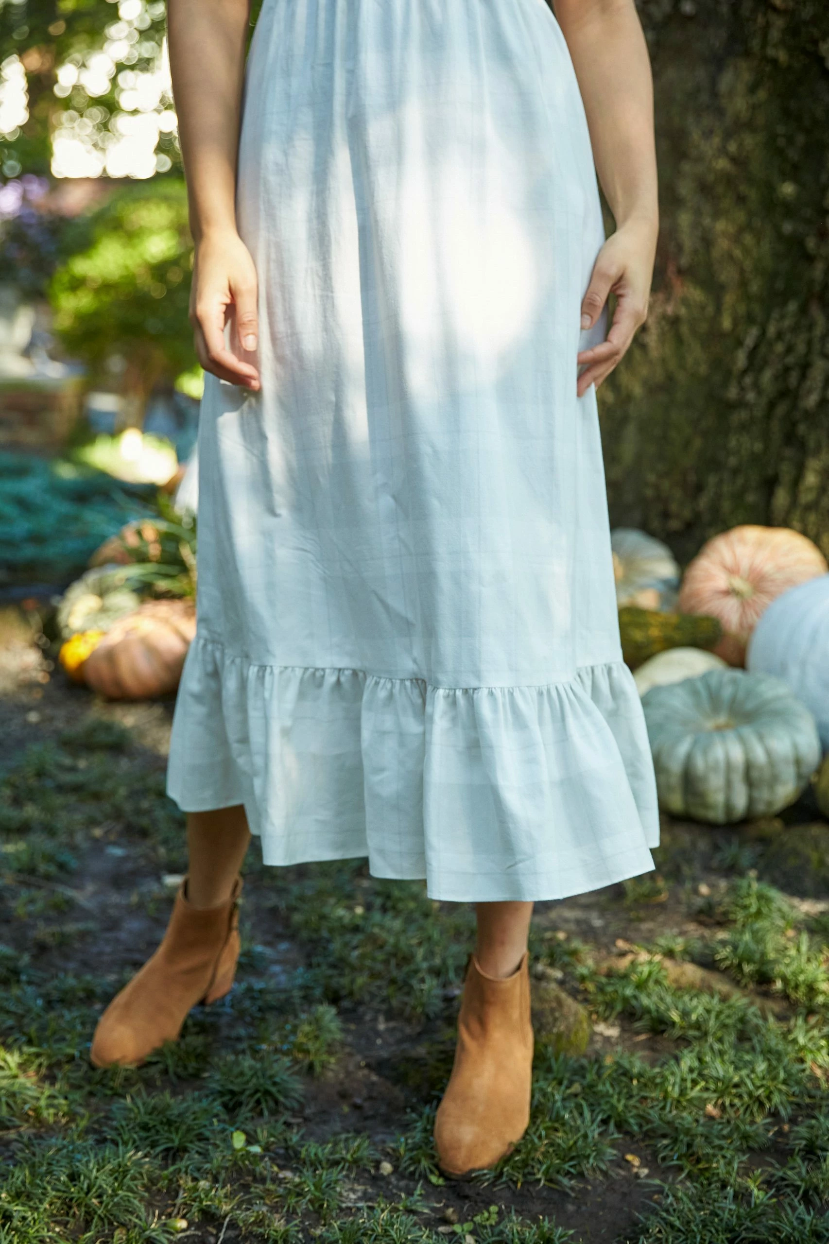 Bailey Harrison The Alice Dress, White Grey Plaid 3 Bailey Harrison The Alice Dress, White Grey Plaid