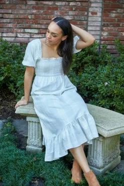 Bailey Harrison The Alice Dress, White Grey Plaid 7 Bailey Harrison The Alice Dress, White Grey Plaid