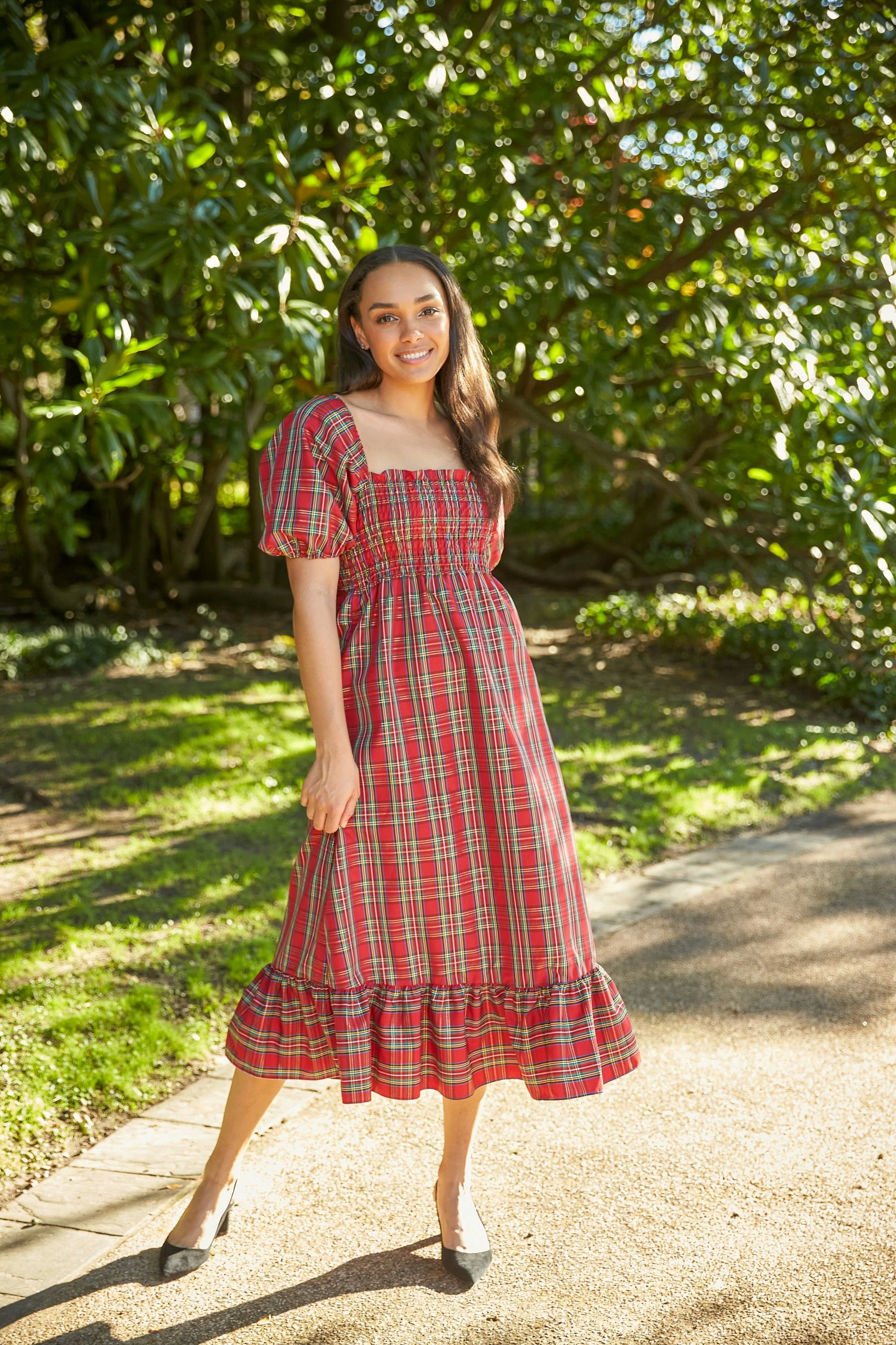 Bailey Harrison The Alice Dress - Christmas Plaid Wear 2 Bailey Harrison The Alice Dress - Christmas Plaid Wear