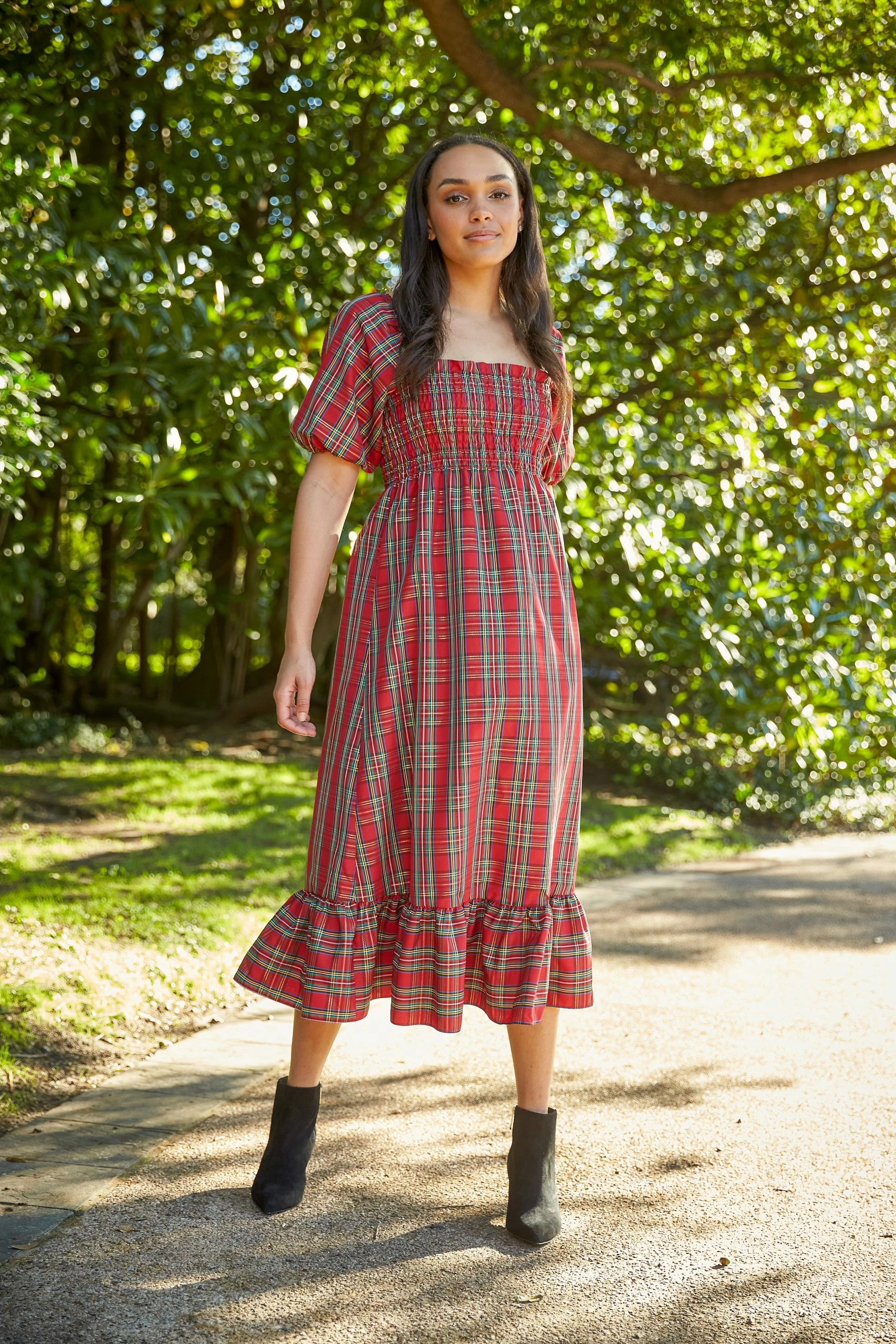 Bailey Harrison The Alice Dress - Christmas Plaid Wear 3 Bailey Harrison The Alice Dress - Christmas Plaid Wear