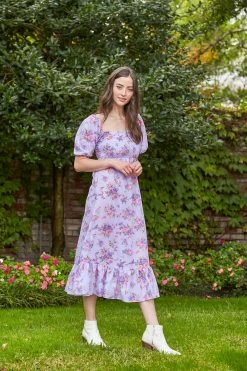 Bailey Harrison The Alice Dress - Purple Floral