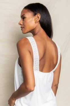 Petite Plume Luxe Pima Cotton White Camille Short Set