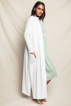 Petite Plume Wear Luxe Pima Cotton White Duster 5 Petite Plume Wear Luxe Pima Cotton White Duster