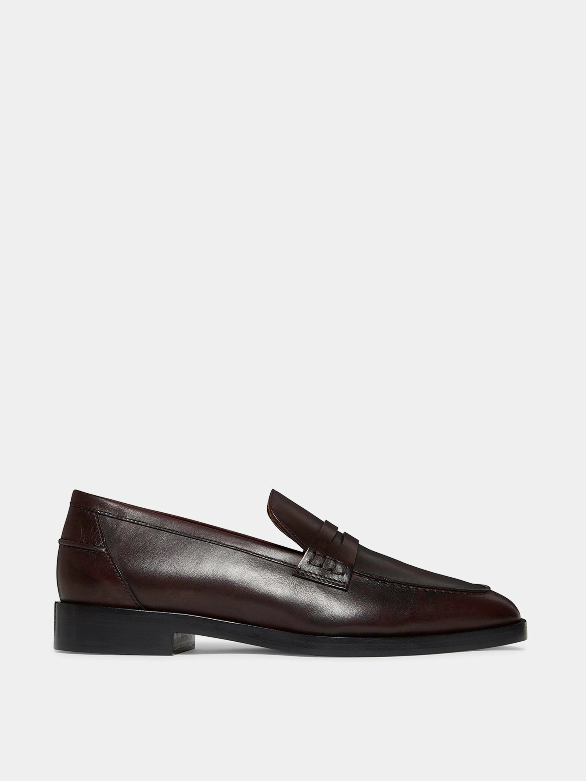 Le Monde Béryl Penny Loafers In Cordovan Leather Wear 1 Le Monde Béryl Penny Loafers In Cordovan Leather Wear