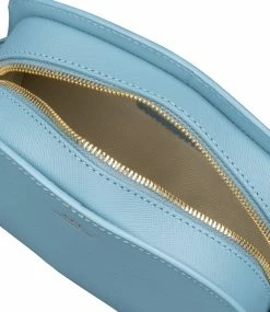 A.P.C. Demi-Lune Mini Bag, Sky Blue Wear