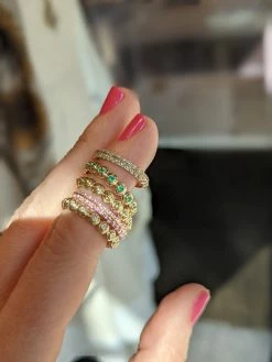 Campbell + Charlotte Evolve Stacking Ring - Diamond