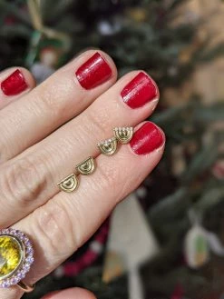 Campbell + Charlotte Wear The Edge Ferris Wheel Stud Earring - Gold