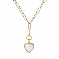 ASHA Heart Charm + Clover Lariat