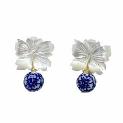 M Donohue Collection Audrey Porcelain Earrings Wear
