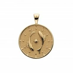 Jane Win PISCES JW Zodiac Pendant Coin (Feb 19 - Mar 20)