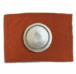 Bertioli By Thyme Orange Rust Linen Placemat Live