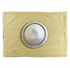 Bertioli By Thyme French Vanilla Linen Placemat Live
