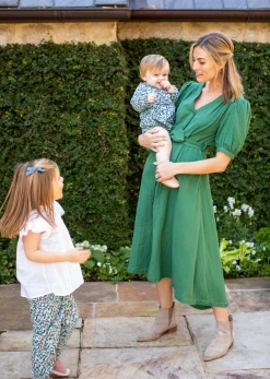 Baybala Blaire Dress In Hedge Green