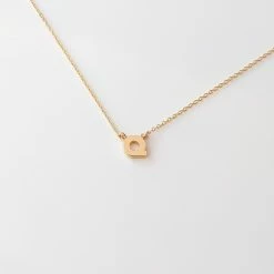 THATCH Initial Necklace Wear