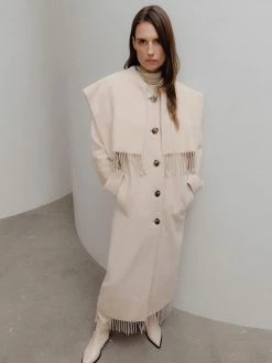 By Malene Birger Maisha Wool Coat, Cream Wear 6 By Malene Birger Maisha Wool Coat, Cream Wear