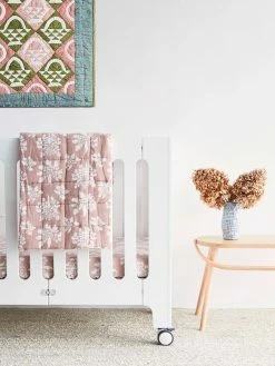 Lewis Quilted Baby Blanket - Parsnip | Mauve