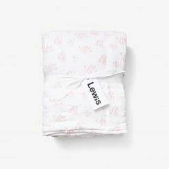 Lewis Quilted Baby Blanket - Rose Hip | Blush For Kids