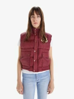 MOTHER The Pillow Talk Patch Vest, Long Distance Run Around