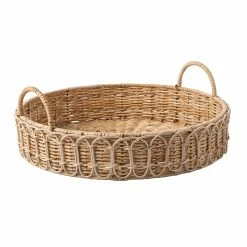 Juliska Serving Pieces Provence Rattan Whitewash Round Tray