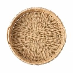 Juliska Serving Pieces Provence Rattan Whitewash Round Tray
