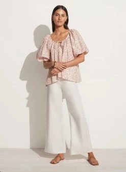 Faithfull The Brand La Riva Top, Martine Floral Orange Wear