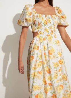 Faithfull The Brand Wear Loucetta Midi Dress, Palermo Floral Print