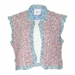 Sea NY Ida Quilted Vest, Lilac