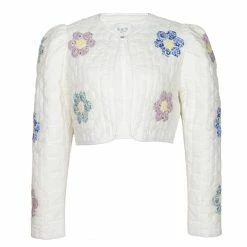 Sea NY Violette Patch Jacket, White