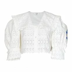 Sea NY Violette Puff Top, White