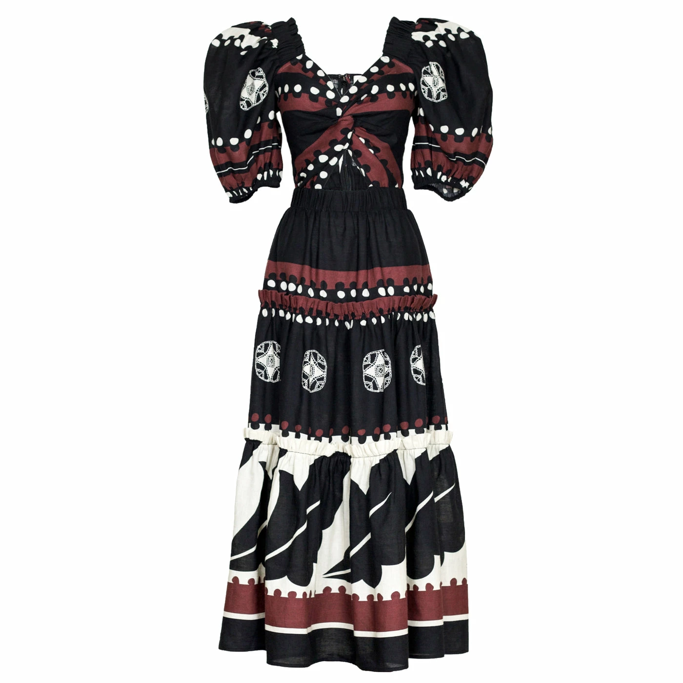 Sea NY Liora Puff Cut Out Dress, Black 1 Sea NY Liora Puff Cut Out Dress, Black