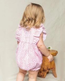 Petite Plume Sweethearts Ruffled Romper Sleepwear