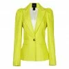 SMYTHE Box Pleat Blazer, Lemon