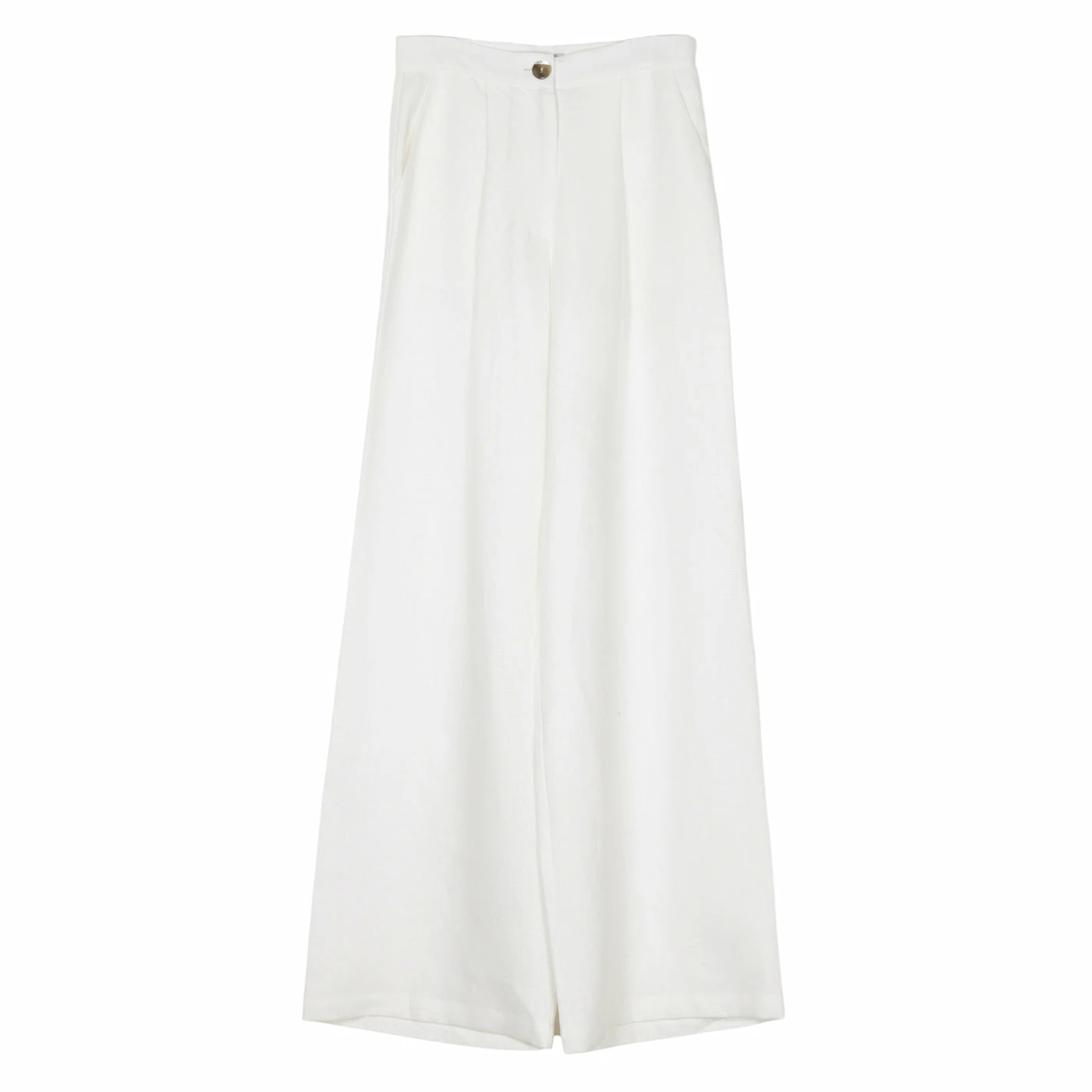 Soft Animal Wide Leg Linen Trouser, White Wear 1 Soft Animal Wide Leg Linen Trouser, White Wear