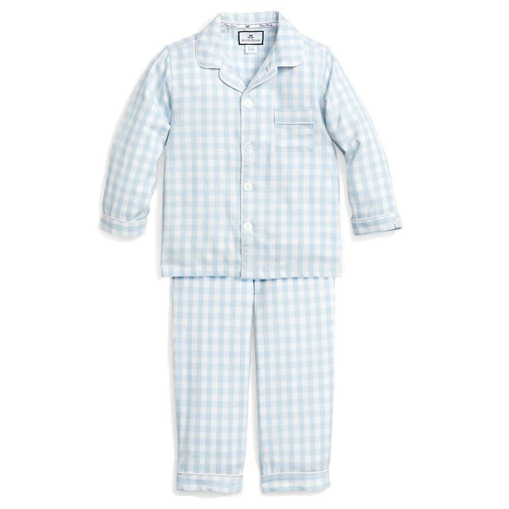 Petite Plume Light Blue Gingham Pajama Set 1 Petite Plume Light Blue Gingham Pajama Set
