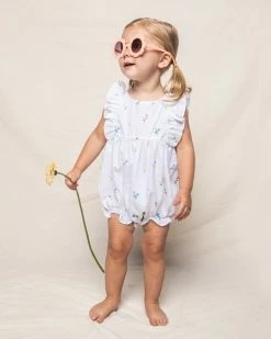 Petite Plume Sleepwear Tulips Ruffled Romper