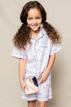 Petite Plume Bateau Classic Short Set