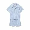 Petite Plume French Blue Seersucker Short Set For Kids