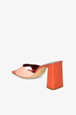 Staud Sloane Heel, Grapefruit X Blood Orange