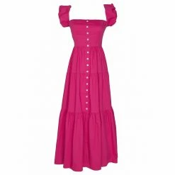 Staud Wear Elio Dress, Peony