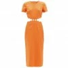Staud Wear Matteo Dress, Tangerine