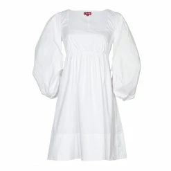 Staud Sophie Dress, White